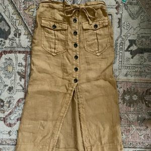 Free people straight to the point midi skirt